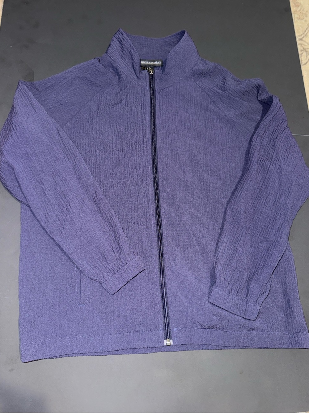 Monterey Bay Women's Zip Front Bomber Jacket - Purple